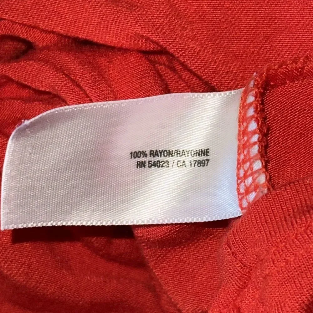 Old Navy Women’s XL Red Long Sleeve Blouse Top Casual Work Shirt